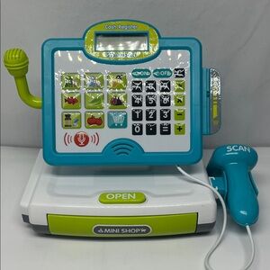 Kids Blue and Green Toy Cash Register